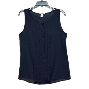 Banana Republic Blue Buttoned Tank Top